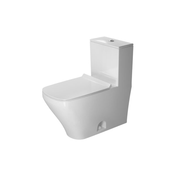 Duravit-One-Piece Toilet Durastyle with Seat, Elongated, Dual Flush