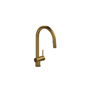 Riobel AZ201 - Azure, Kitchen Faucet with Spray, in Black, Brushed Gold, Stainless Steel and Chrome.