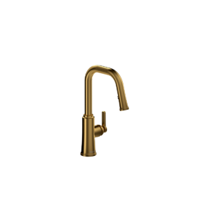 Riobel TTSQ101 - Trattoria, Faucet With Spray, in Black, Brushed Gold, Stainless Steel and Chrome.