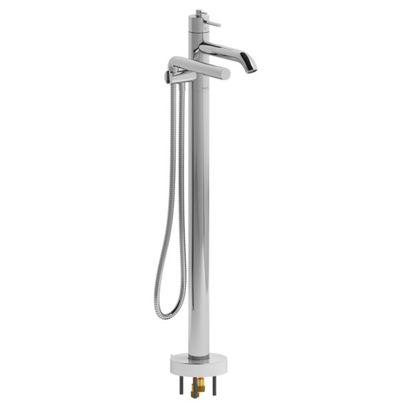 Riobel CO39C - 2-way Type T floor-mount tub filler with hand shower