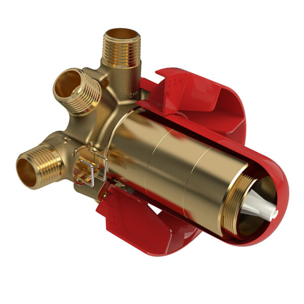 Riobel R95 - 3-way Type T/P coaxial valve rough without cartridge