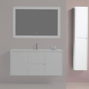 BAGNO ITALIA EURO-12-Linen WHT – Side Linen Cabinet 12″