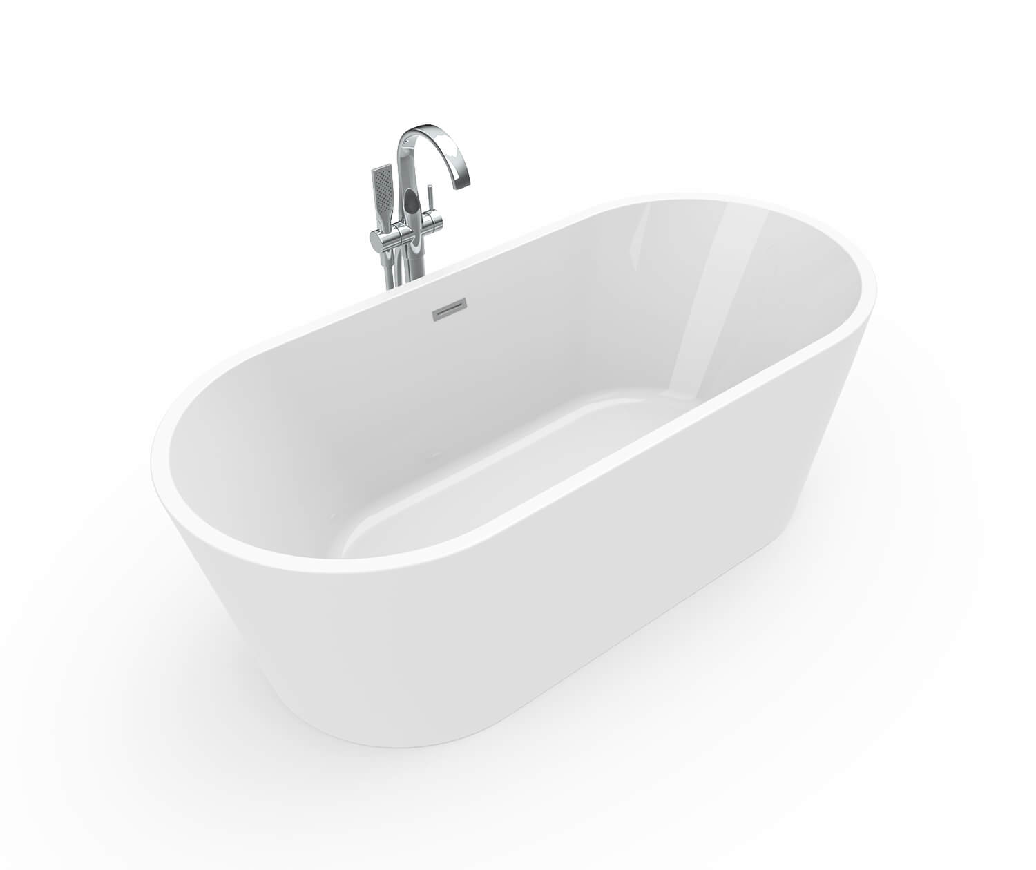 MAAX 106385 - Louie 6731 1-piece bathtub 67x31 - center drain