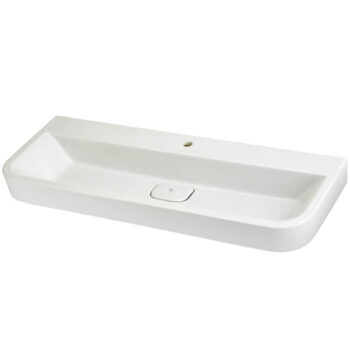 DXV D20077001.415 - Equility 47 Inch Wall-Hung Trough Bathroom Sink- Single Faucet Hole