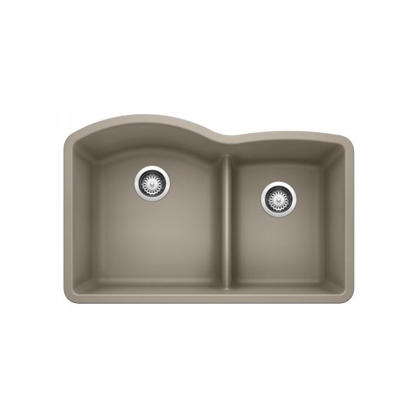 BLANCO 401576 - DIAMOND U 1 ¾ Low Divide Double Bowl Sink