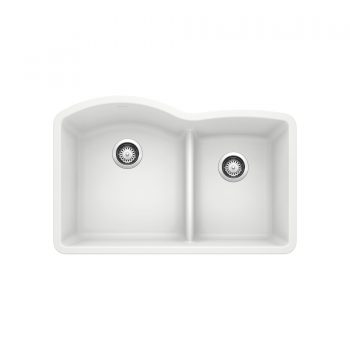 BLANCO 401577 - DIAMOND U 1 ¾ Low Divide Double Bowl Sink