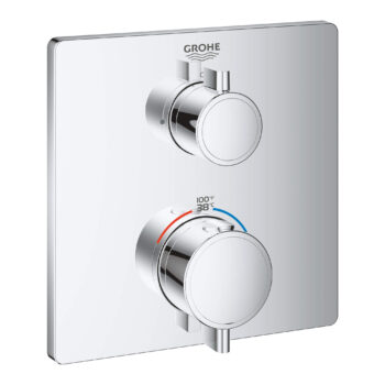 Grohe 24111000 – Dual Function 2-Handle Thermostatic Valve Trim