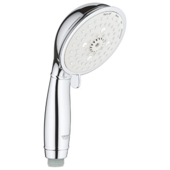 Grohe 27608001 – 100 Hand Shower – 4 Sprays, 9.5 L/min (2.5 gpm)