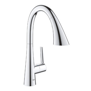 Grohe 30368002 – Single-Handle Pull Down Triple Spray Bar Faucet  6.6 L/min (1.75 gpm)