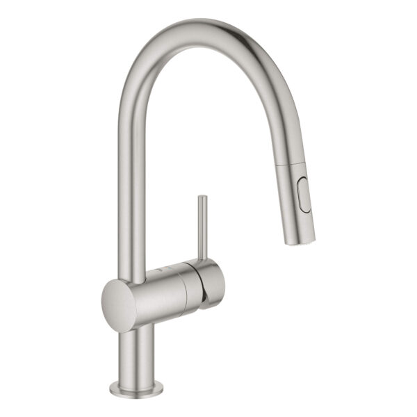Grohe 31378DC3 - Single-Handle Pull Down Kitchen Faucet Dual Spray 6.6 L/min (1.75 gpm)