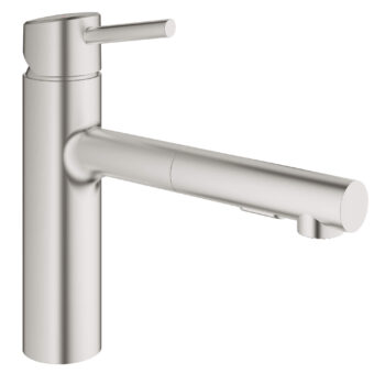 Grohe 31453DC1 – Single-Handle Pull-Out Kitchen Faucet Dual Spray 5.7 L/min (1.5 gpm)