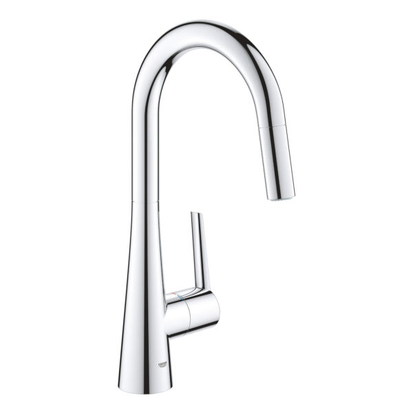 Grohe- Zedra Single-Handle Pull Down Kitchen Faucet Dual Spray 6.6 L/min (1.75 gpm) -32226