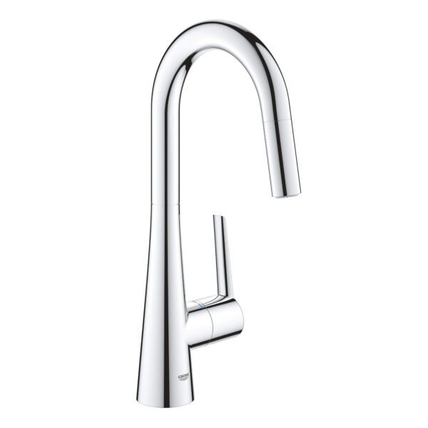 Grohe 32283003 - Single-Handle Pull Down Dual Spray Prep Faucet 6.6 L/min (1.75 gpm)