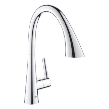Grohe 32298003 – Single-Handle Pull Down Kitchen Faucet Triple Spray 6.6 L/min (1.75 gpm)