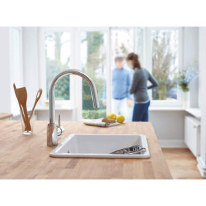 Grohe 32665003 - Single-Handle Pull Down Kitchen Faucet Dual Spray 6.6 L/min (1.75 gpm)