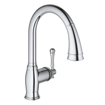 Grohe 33870002 – Single-Handle Pull Down Kitchen Faucet Dual Spray 6.6 L/min (1.75 gpm)