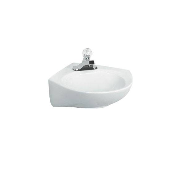 American Standard 0611004.020 - Cornice Pedestal Top/Wall Hung Corner Sink
