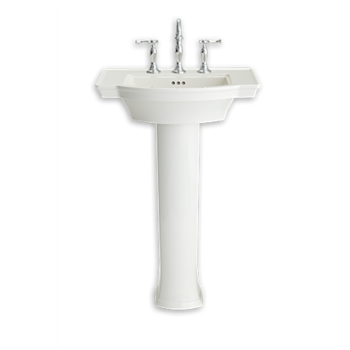 American Standard 0900008.020 – Estate Pedestal Sink Top – 8-inch Centers
