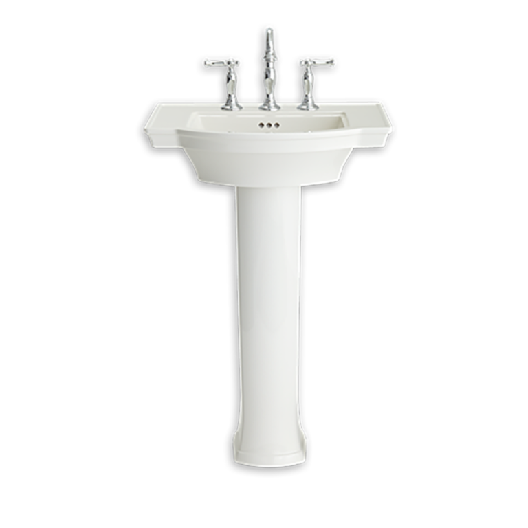 DXV WYATT 24” LAVATORY WITH CONSOLE TABLE WITH GLASS SHELF 3 HOLE ...