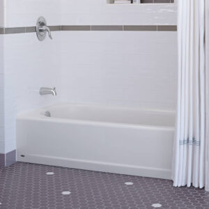 American Standard 2396202.020 - Princeton 60 Inch by 34 Inch Integral Apron Bathtub with Luxury Ledge | AFR