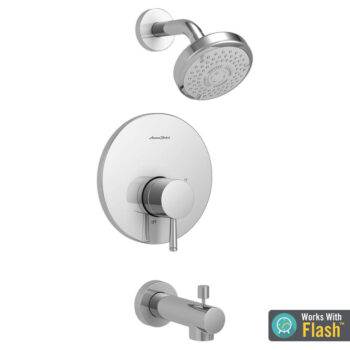 American Standard TU064508.002 – Serin Tub and Shower Trim Kit with Water-Saving Shower Head and Cartridge