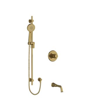 Riobel KIT1244MMRDXBG – ½” 2-way Type T/P shower system – B.GOLD