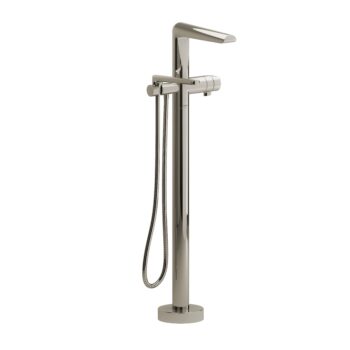 Riobel PB39PN-EX – 2-way Type T  floor-mount tub filler with hand shower