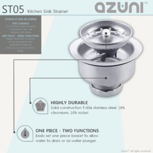 AZUNI - AZUNI Rounded Kitchen Sink Strainer