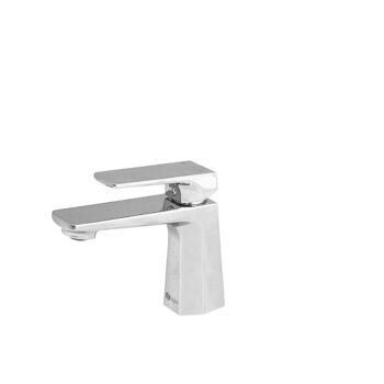 STYLISH – Single Handle Bathroom Faucet for Single Hole Brass Basin Mixer Tap, Polished Chrome Finish B-111C