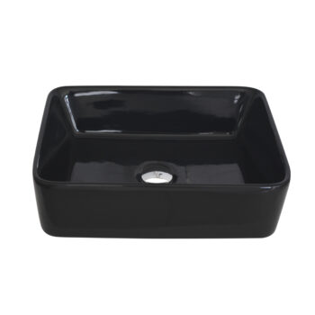 STYLISH – 18 inch Rectangular Vessel Bathroom Sink Black