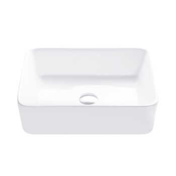STYLISH – 18 inch Rectangular Vessel Bathroom Sink White