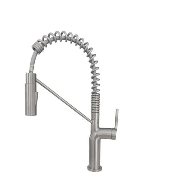 STYLISH - Kitchen Sink Faucet Single Handle Pull Down Dual Mode Stainless Steel Finish K-149S