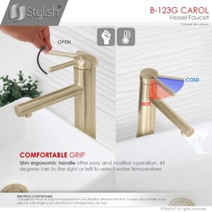 STYLISH - Single Handle Bathroom Vessel Sink Faucet