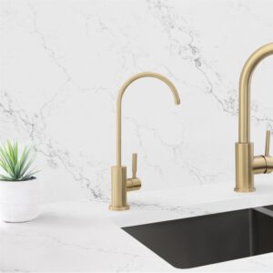STYLISH - Kitchen Sink Drinking Water Tap Faucet, Stainless Steel Brushed Gold Finish K-142G