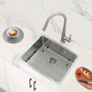 STYLISH - 19 inch Single Bowl Undermount and Drop-in Stainless Steel Kitchen Sink