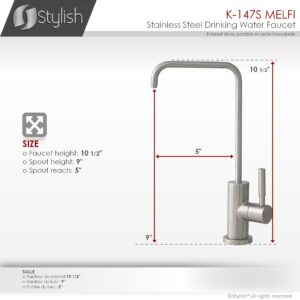 STYLISH - Single Handle Cold Water Tap - Stainless Steel Finish by?®