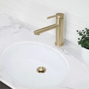 STYLISH - Single Handle Basin Bathroom Faucet in Matte Black Finish B-108G