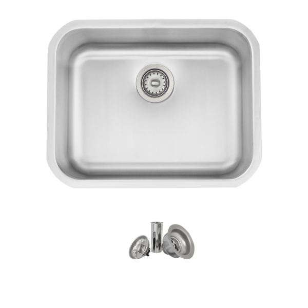 STYLISH - 23 inch Single Bowl Undermount and Drop-in Stainless Steel Kitchen Sink