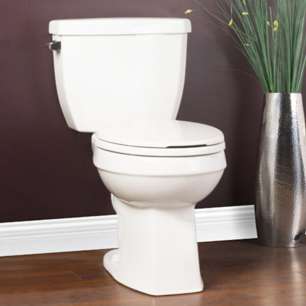 CARLIN 4.8L TOILET BOWL ROUND FRONT & TANK, 15.5" HEIGHT - WHITE
