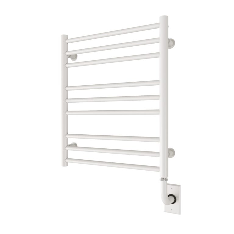 ICO H4012 19.5"x23" Sorano Hydronic Towel Warmer Matte White Amati Canada