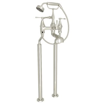 Perrin & Rowe U.3120LS/1-PN – Deco™ Floor Mount Tub Filler