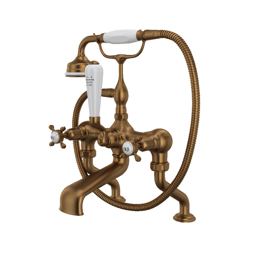 Perrin & Rowe U.3501X/1-EB - Edwardian™ Exposed Deck Mount Tub Filler Perrin & Rowe U.3501X/1-EB - Edwardian™ Exposed Deck Mount Tub Filler