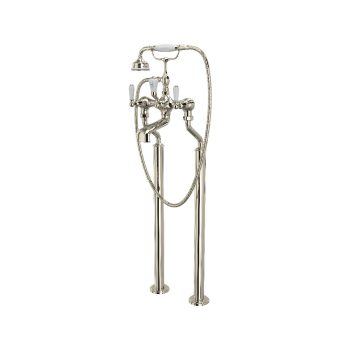 Perrin & Rowe U.3520L/1-PN – Edwardian™ Floor Mount Tub Filler