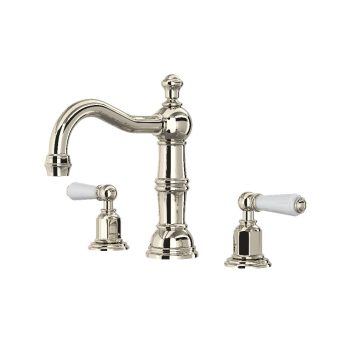Perrin & Rowe U.3720L-PN-2 – Edwardian™ Widespread Lavatory Faucet