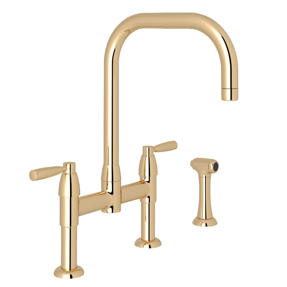 Perrin & Rowe U.4279LS-EG-2 - Holborn™ Bridge Kitchen Faucet Perrin & Rowe U.4279LS-EG-2 - Holborn™ Bridge Kitchen Faucet