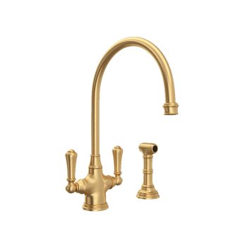 Perrin & Rowe U.4710SEG-2 – Georgian Era™ Two Handle Kitchen Faucet