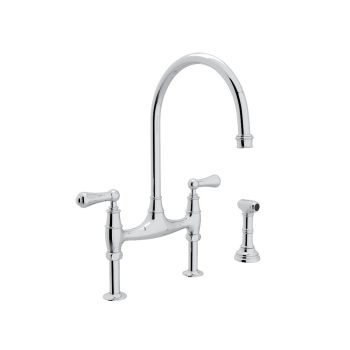 Perrin & Rowe U.4719L-APC-2 – Georgian Era™ Bridge Kitchen Faucet