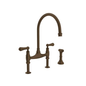 Perrin & Rowe U.4719L-EB-2 – Georgian Era™ Bridge Kitchen Faucet