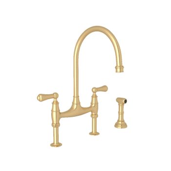 Perrin & Rowe U.4719L-SEG-2 – Georgian Era™ Bridge Kitchen Faucet