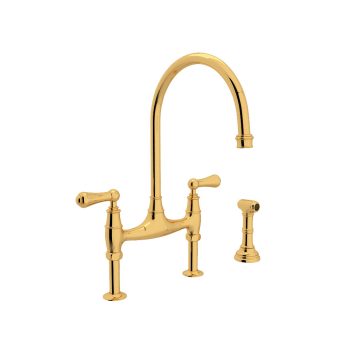 Perrin & Rowe U.4719L-ULB-2 – Georgian Era™ Bridge Kitchen Faucet